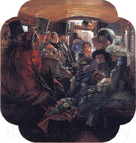 William Maw Egley Omnibus Life in London Spain oil painting art